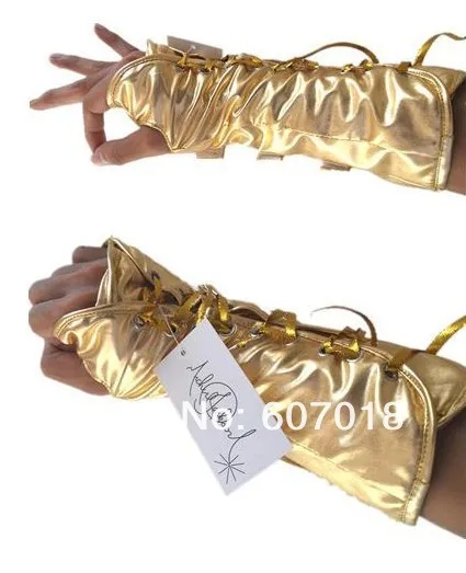 MJ Michael Jackson ultimate collection Golden Black and white ArmBrace Glove Punk Shows Imitation - EXACT SAME
