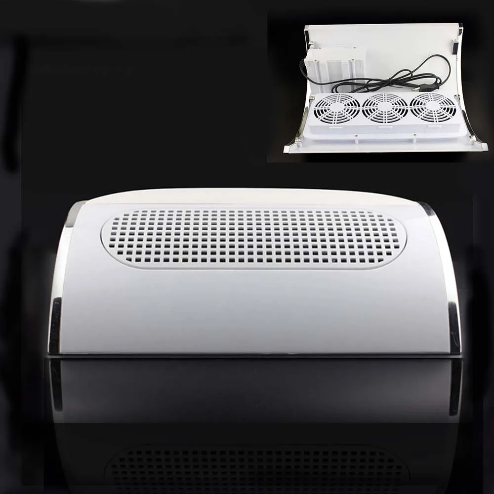 

2018 Nail Dust Suction Collector Manicure Salon Tools Vacuum Cleaner with 3 Powerful Fan EU Plug Nail Art Equipment New Arrival