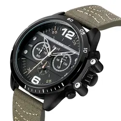 Мужские холщовые военные часы высокого качества Кварцевые Мужские t мужские спортивные часы повседневные наручные часы Relogio Бесплатная