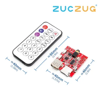 

Car Bluetooth 4.1 MP3 WAV Decoding Board 3W Speaker Amplifier Audio Receiver Module Support USB/TF/U-DISK/IR Remote Control