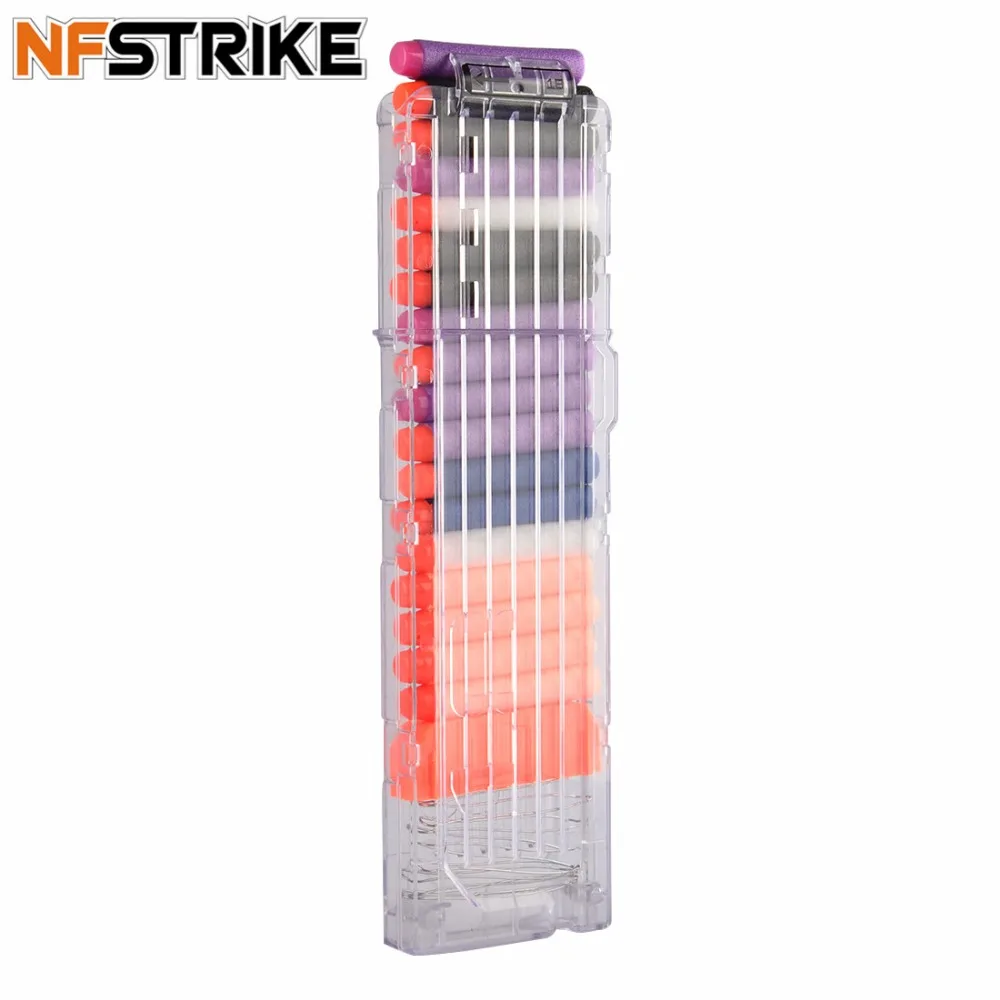 

NFstrike 18 Bullets Soft Bullet Reload Clip Magazines For Nerf N-Strike Elite Series Ammo Cartridge Dart for Nerf Bullet Clips