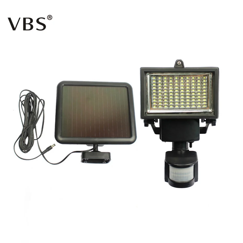 

100 LEDs Solar Rechargeable LED Solar Light Bulb Outdoor Garden Lamp Decoration Sensor Night Security Wall Light Waterproof