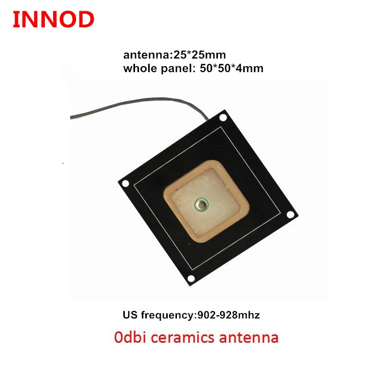 10 см-4M диапазон чтения 2dbi uhf rfid керамика антенна пассивный sma или ipex Разъем для встроенной системы/IOT системы