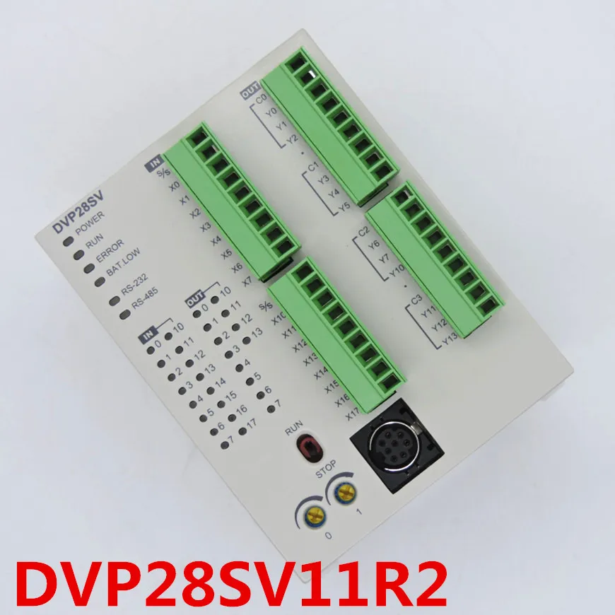 Original  full new DVP28SV11R2 PLC 16DI 12DO Relay