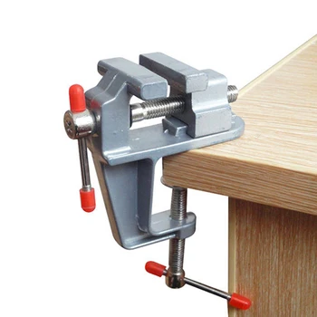 

Aluminum Miniature Small Jewelers Hobby Clamp Table Bench Tool Vice Black/Silver