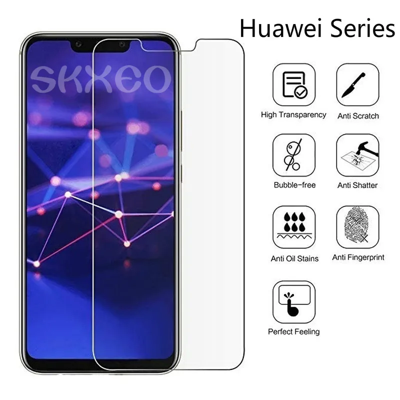 

Tempered Glass for Huawei P8Lite2017 P9Lite P9LiteMINI P10Lite P10Plus P20 P20Pro P30 Screen Protector