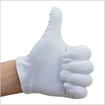 

12 Pairs Cotton White Gloves General Purpose Moisturising Lining Gloves