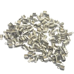 100pcs Fold Over Cord Ends for Leather Jewelry Findings 10 x 4.5mm Terminators End Tips for Jewellery Making 100pcs Fold Over Cord Ends for Leather Jewelry Findings 10 x 4.5mm Terminators End Tips for Jewellery Making