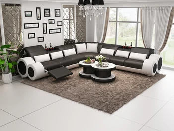 

Foshan factory furniture leather living room sofa set