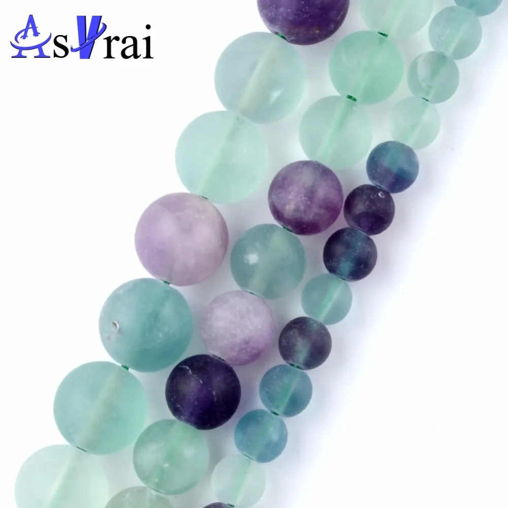 

Dull Polished Natural Green Flourite Stone Round Loose Beads for Jewelry Making 6 8 10mm Ball Beads Diy Bracelet Accessories 15"