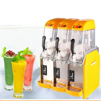 

36L three tanks slush machine Independent temperature control 220V 110V snow melt making machine