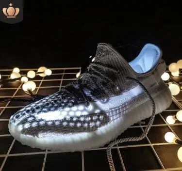

2019 spring new angel starry reflective coconut shoes men's breathable flying mesh surface sport shoes men sneakers