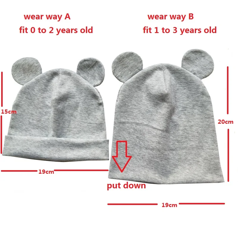Новая детская шапка с милыми ушками, хлопковая шапка для младенцев, детские шапки для девочек и мальчиков, детская шапка, шарф, воротники, кольцо, осенне-зимняя теплая шапка