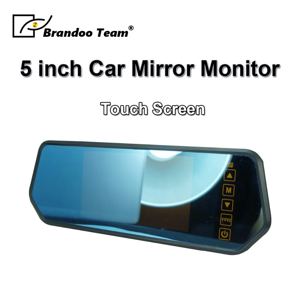

Free Shipping 5" inch TFT Car LCD Rear View Rearview DVD Mirror Monitor for Car CCD Camera Rear View Cameras Promotion