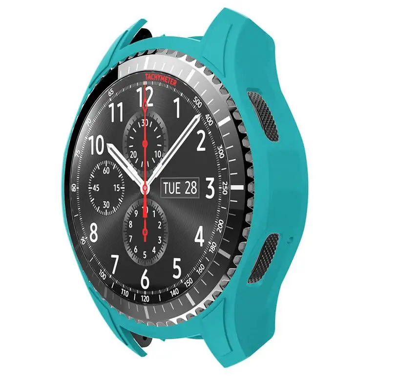 DHL 100 шт. силиконовые Smartwatch защитную крышку резинкой Крышка для samsung Galaxy Шестерни S3 frontier R760 часы Защитный чехол