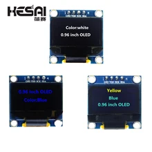 0,96 дюймовый 128X64 синий/белый/желтый синий OLED дисплей модуль IIC общаться для arduino Diy Kit