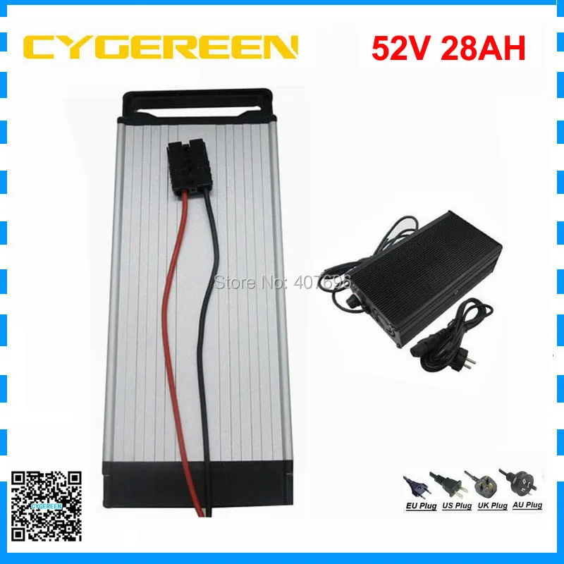 Cheap Free customs fee 1500W 52V lithium battery 52V electric bike battery 51.8V 28AH use 35E 3500MAH cells 30A BMS with 2A Charger 2 Cheap Free customs fee 1500W 52V lithium battery 52V electric bike battery 51.8V 28AH use 35E 3500MAH cells 30A BMS with 2A Charger 2