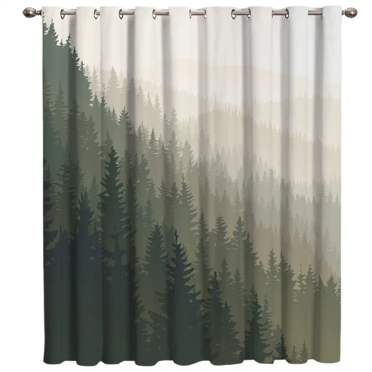 cortinas de habitacion de niebla de bosque retro cortinas de ventana grandes cortinas oscuras para ventana cortinas para dormitorio cocina