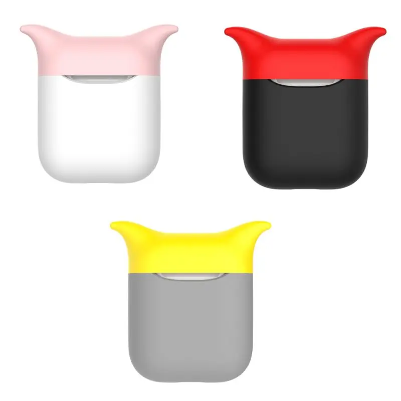 

High Quality New Little Devil Soft Silicone Protective Cover Case for AirPods iPhone Bluetooth Earphones with Holding Strap