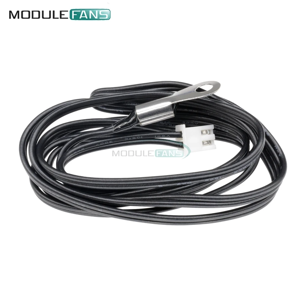 

W1209 1m 100cm Waterproof NTC 10K 1% 3950 Thermistor Accuracy Temperature Sensor Wire Cable Probe Fixed Mounting Hole W1401