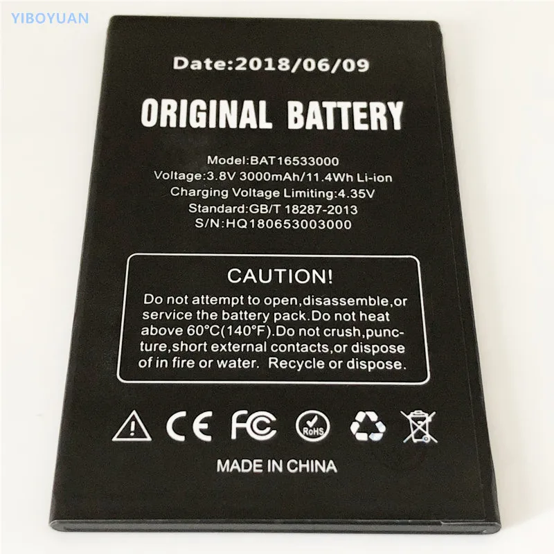 

3.8V 3000mAh BAT16533000 For DOOGEE X9 Pro Battery