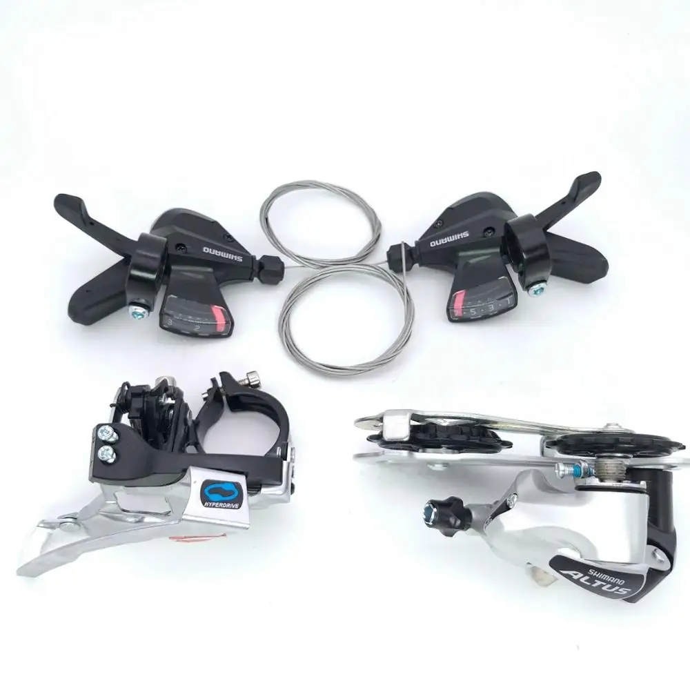 

Shimano Altus M310 Derailleurs group 3x7s 3x8s 21 24 Speed 3pcs shifter levers + Front Rear + Derailleur