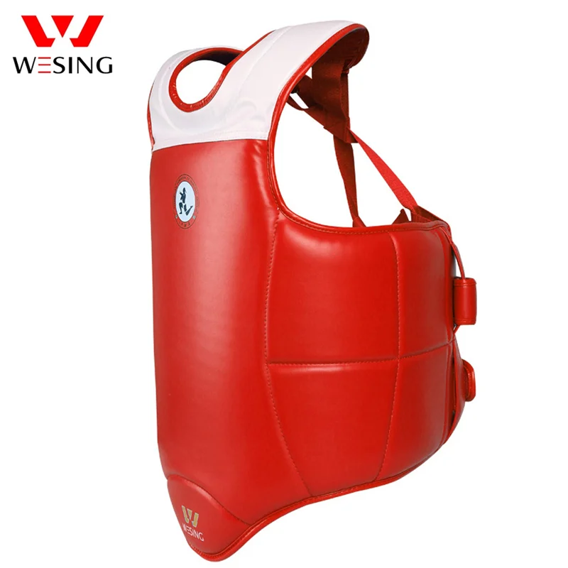 Wesing muay thai IFMA Утвержденная защита для груди тела из микрофибры кожаная мужчин и