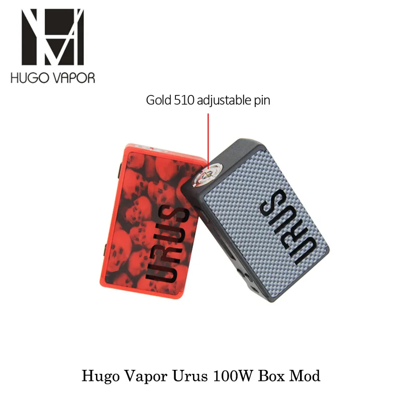 Электронные сигареты Hugo Vapor Урус 100 Вт Box Mod Vape создано Двойной 18650/20700/21700 батареи