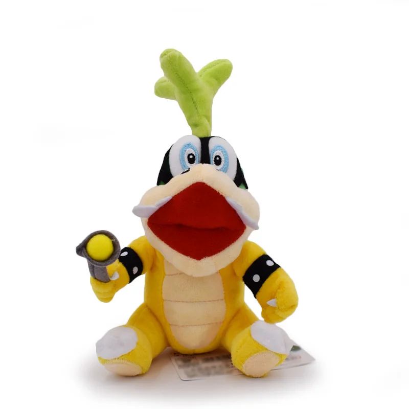 "-8" 15-20 см Wendy LARRY IGGY Ludwig Roy Morton Lemmy плюшевый Купа игрушки Мягкая кукла Супер Марио Koopalings плюшевые игрушки - Цвет: Iggy