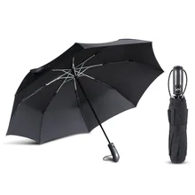 100 см мужской зонт от дождя женский ветрозащитный 3 складной автоматический зонт 8 ребер алюминиевый сплав дропшиппинг для мужской зонт s зонтик