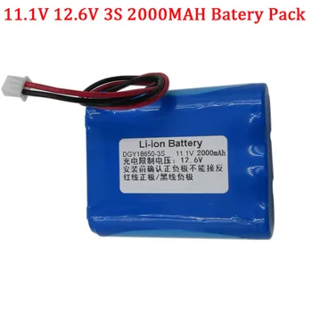

Free shipping 12V 2000mAh rechargeable lithium Li-ion Battery 11.1V 12.6V 3S Lithium battery pack for led light 100pcs/lot