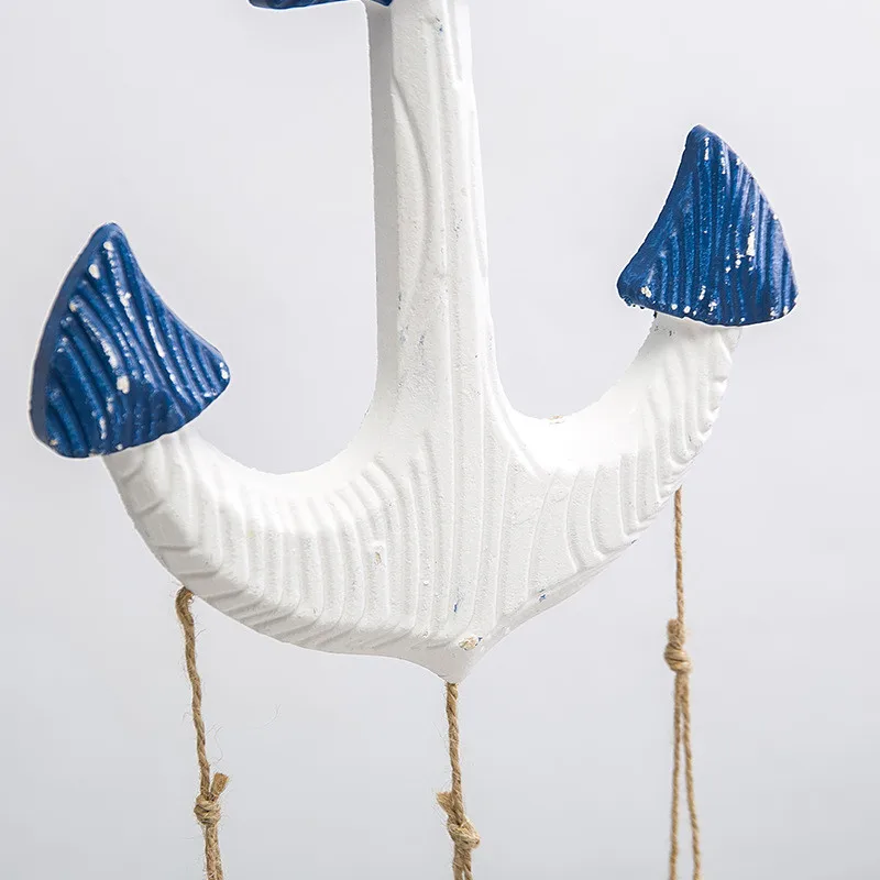 Mediterranean Ocean Wind Chime fish Pendant Home Pendant anchor Ornaments Gifts Wooden Crafts Shells Conch Curtain Decoration