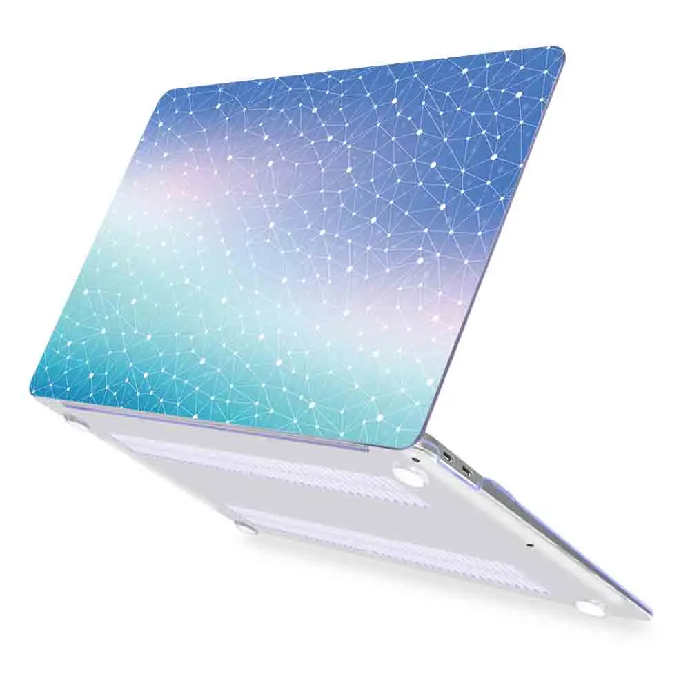 Redlai геометрический кристально чистый жесткий чехол для Macbook retina Pro 13,3 15,4 1" Air 13 Touch bar A2141 чехол для клавиатуры - Цвет: A045