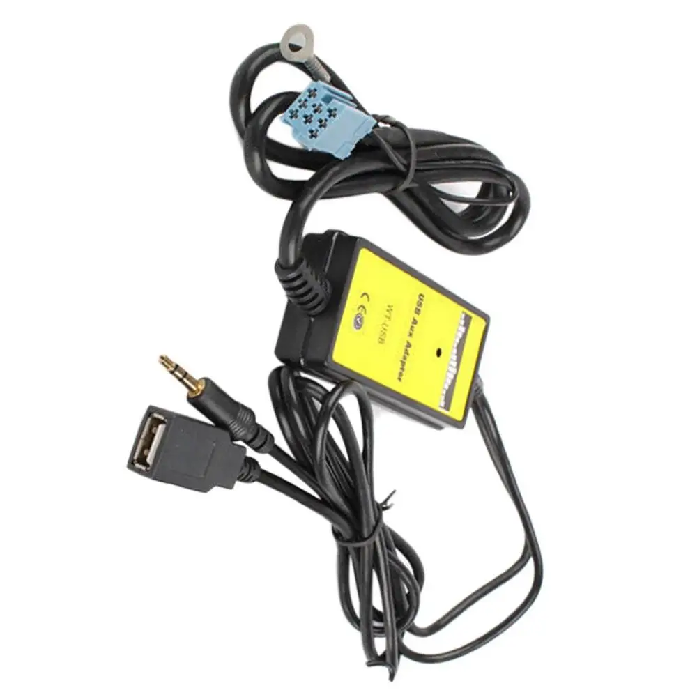 Новый CD MP3 адаптер с USB разъемом AUX для входа Audi A2 A4 A6 S6 A8 TT S4 S8 Mini ISO 8 P синий