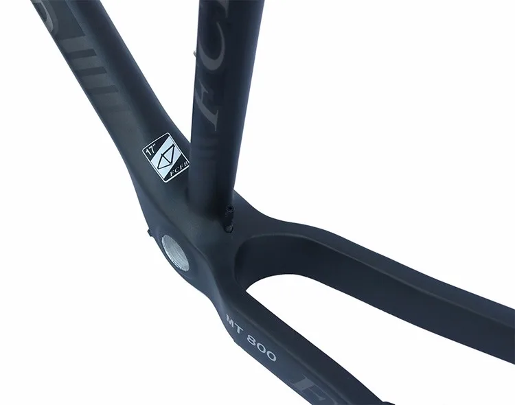 Best 2017 FCFB T800 carbon mtb frame 27.5er mtb carbon frame 27.5/ 26 carbon mountain bike frame frok seatpost stem saddle matt color 24