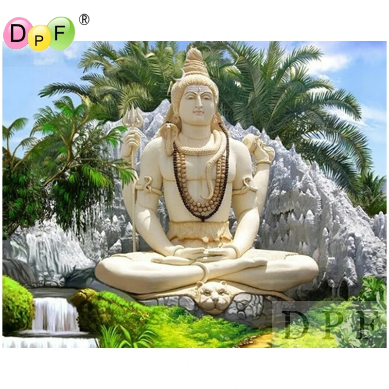

DPF diamond embroidery Outdoor Buddha diamond painting cross stich diamond mosaic kit full square needlework home decor pattern