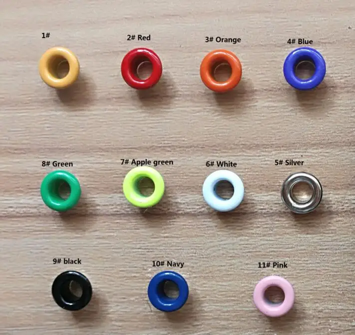 

1000pc 4mmMetal Eyelets With Grommets for Leathercraft DIY Scrapbooking Shoes Belt Cap Bag Tags Label Clothes Eyelet Accessories