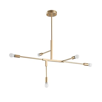 

Modern brass E27 LED metal Cliff suspension hanging iluminacion chandelier lustre Pendant lamp for decoration