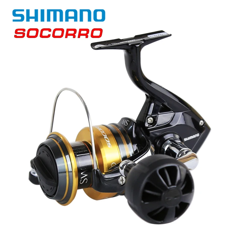 

Shimano SOCORRO SW 5000-8000 Fishing Reels 4+1BB 4.9:1 X-Ship Cross Carbon Drag Big Sea Saltwater Spinning Fishing Reel Pesca