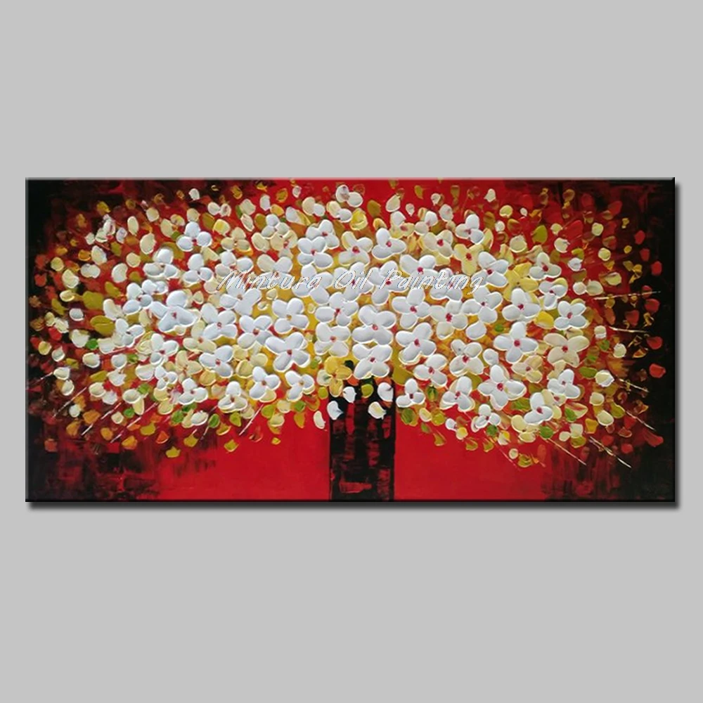 Mintura hand painted Flower oil painting modern oil painting on canvas