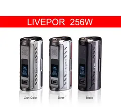 Оригинальный yosta Livepor 256 256 Вт поле Mod 256 vape бокс модификации Работает на 3 18650 батареи обновлен Livopor 160 vs rx200s