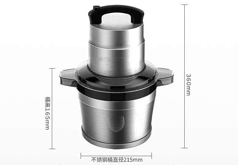 Meat Grinders grinder USES a 6-liter multi-purpose electric stainless steel blender to crush and chilli vegetables