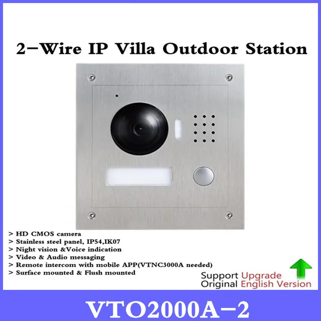 

Original DH VTO2000A-2 1.3MP Video Door Phone POE P2P Metal Villa Outdoor Station Remote intercom mobile APP Night vision