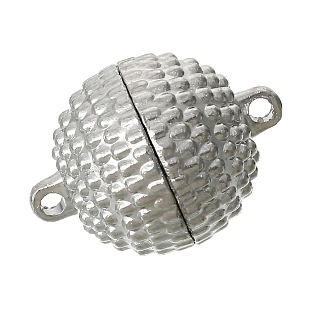 

Magnetic Clasps Round Silver Tone 19mm x 14mm,2 Sets 2015 new