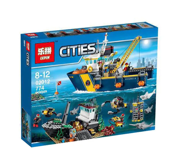 dragt dyb juni Creative city series deep exploration and name exploration ship Building  Blocks Model Sets Educational toys compatible with Lego - AliExpress