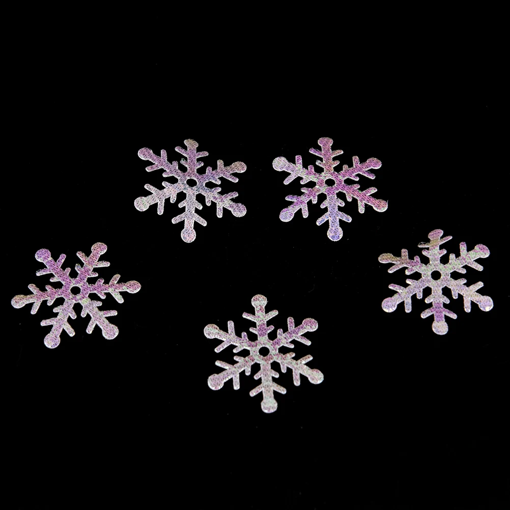 300 шт./упак. 1,5 см/2 см/3 см Белые снежинки пушистый конфетти в форме снежинок зимы свадебного стола вечерние рождественские украшения