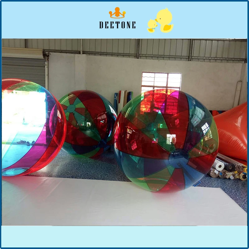 Высокое качество надувной ПВХ/ТПУ красочный надувной большой мяч для игр на воде, надувной водный прогулочный мяч, прогулки на воде мяч