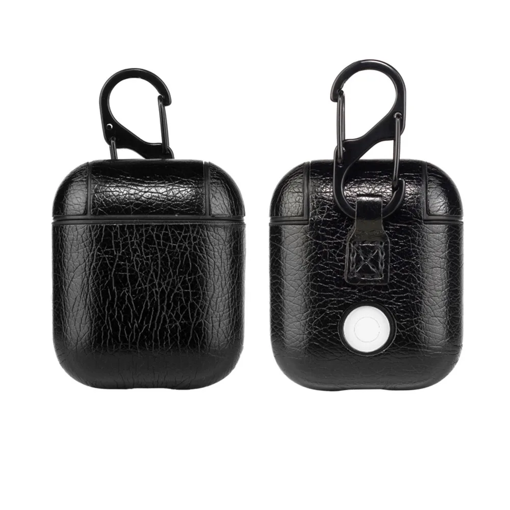 Винтажный матовый чехол для AirPods из натуральной кожи для Apple Airpods, роскошная Защитная сумка для хранения, черный и коричневый цвета, Прямая поставка