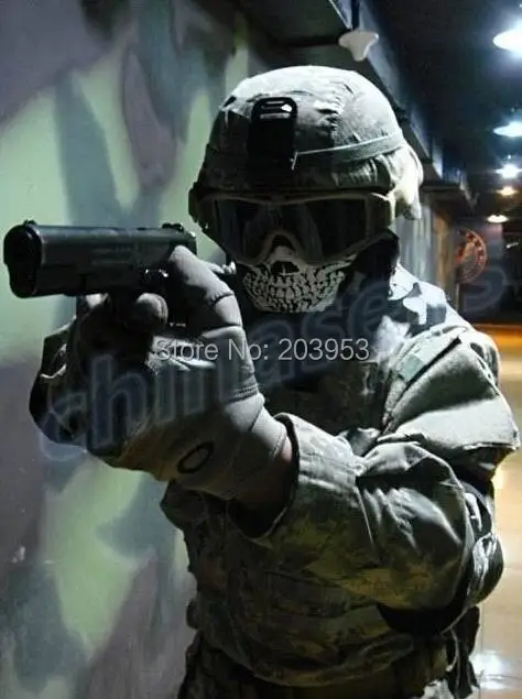 Discount 200pcs Skull Masks Ride Ghost Skeleton Hap Balaclava Hood Cosplay Costume bike Tactical Paintball Army Motorcycle Full Face Mask 11
