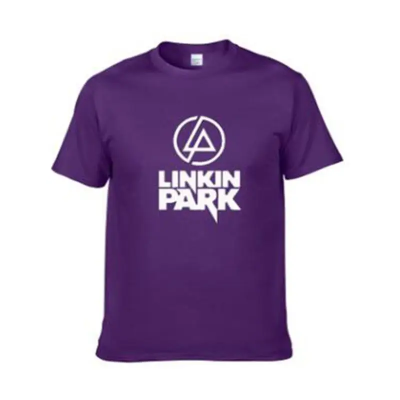 Модные футболки с буквенным принтом, футболка Linkin Park Band, женская и мужская летняя и осенняя футболка, футболки